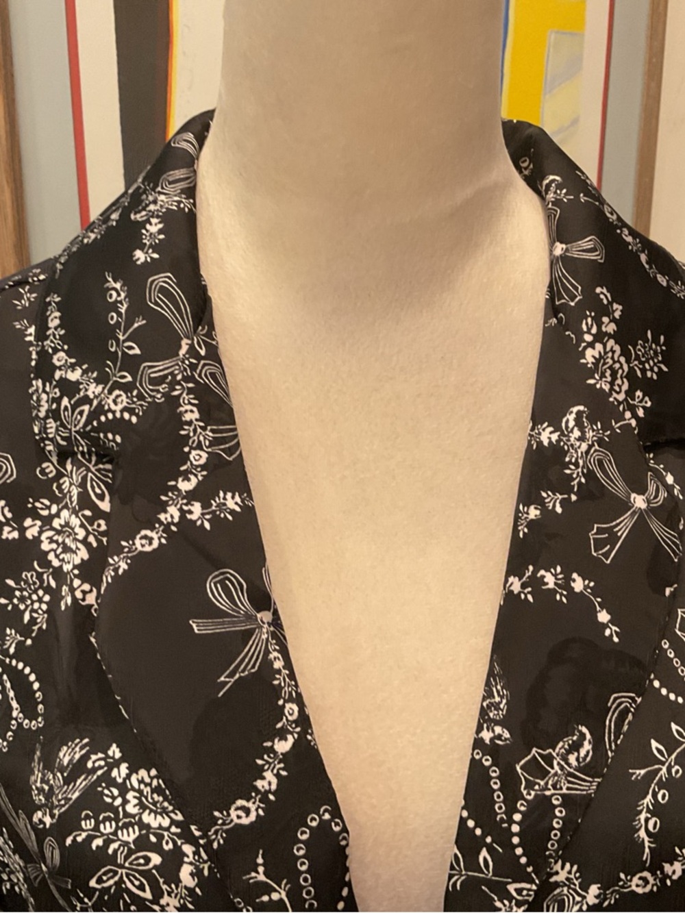 Free People Black Satin Floral-Print Pajama Short Set - Picture 3 of 11